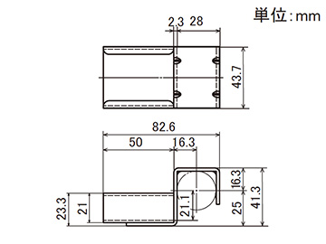 プラコン受け金具 EF-2041C