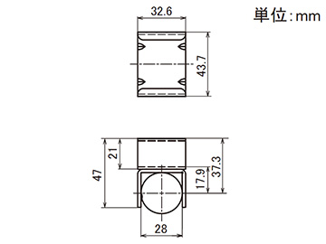 プラコン受け金具 EF-2041F