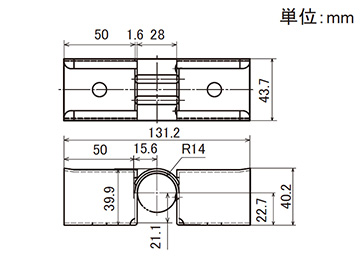 プラコン受け金具 EF-2041E CR