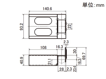 プラコン受け金具 ワイド EF-2065D