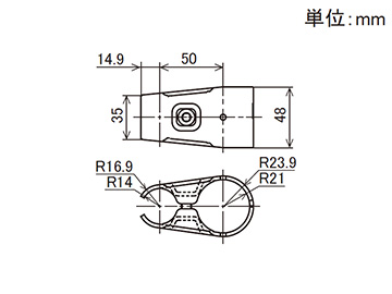 42・28異径メタルジョイント HEJ-1