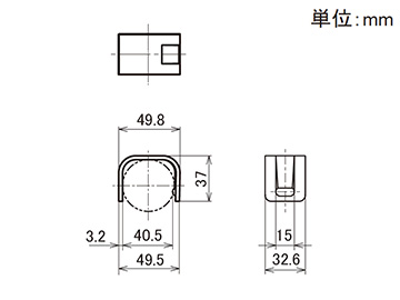 42プラコン受け金具 ワイド EL-2068